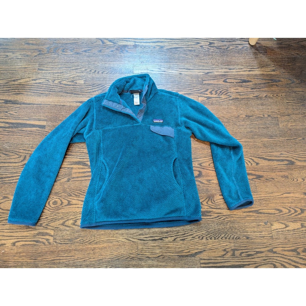 Patagonia Sweater Women's S Teal Re-Tool Snap-T Fleece Polartec Sweatshirt